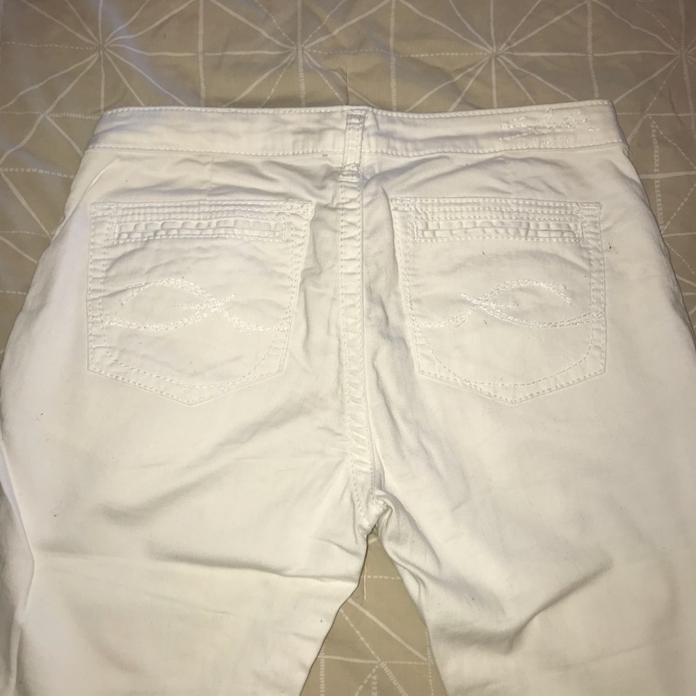 Full length Silver white pants